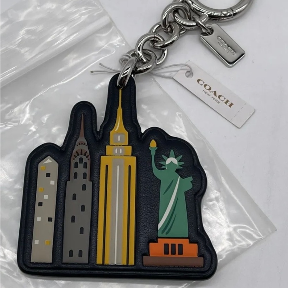 Coach New York Sky Line Fob/Keychain for Purse